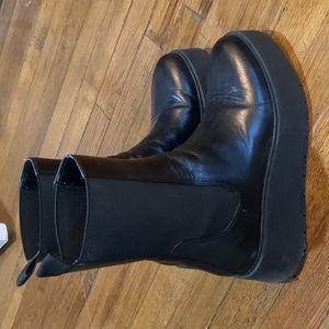 Zara Platform Black Booties